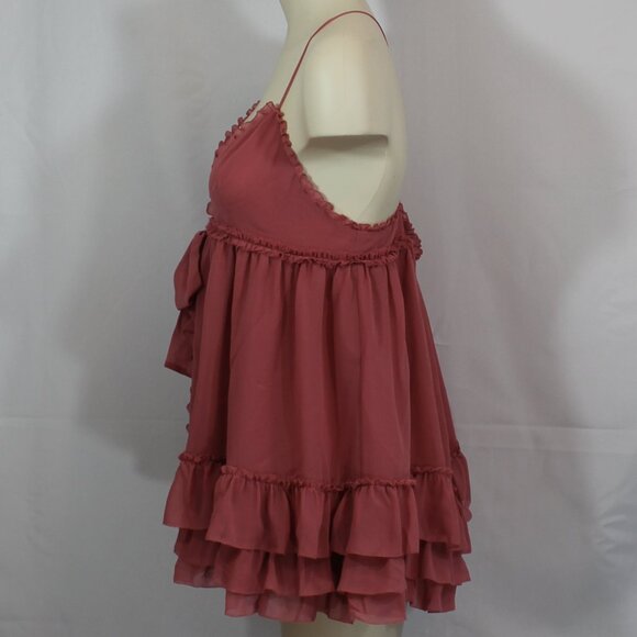 Victoria Secret Pink sleeveless button up polyester top size large - Picture 2 of 8